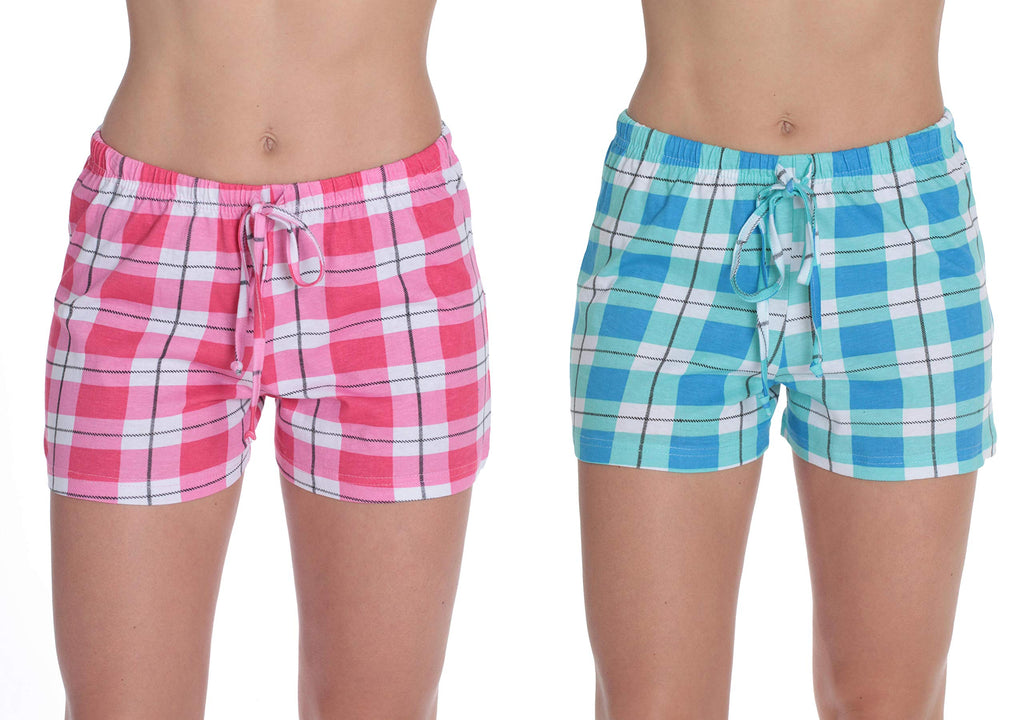Just Love Womans Pajamas Shorts PJs Sleepwear (Pack of 2) 6809-A-M